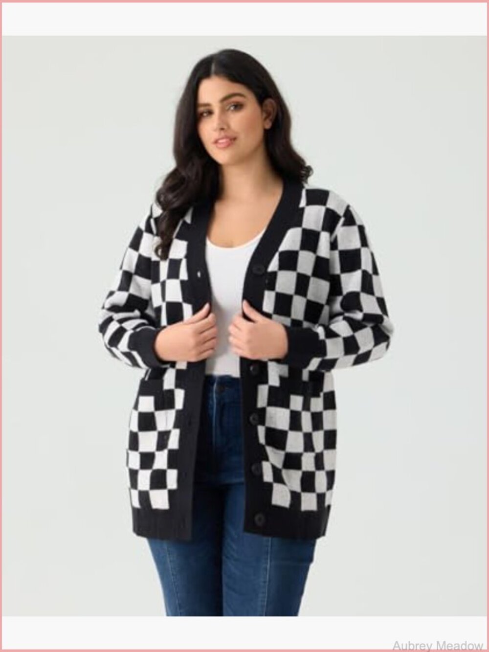 Plus Size Open Front Cardigan Sweater Coat Oversize Long Sleeve Winter Outfit - Picture 2 of 7